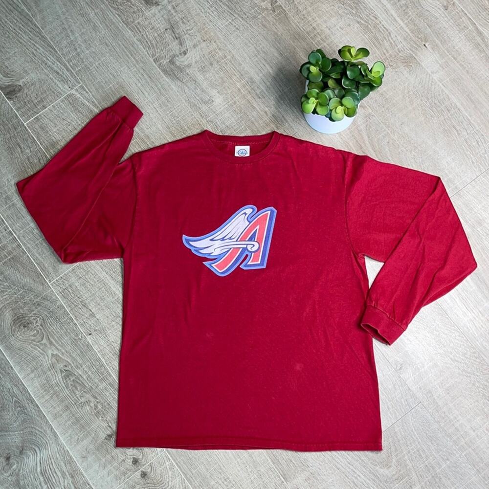DELTA PRO WEIGHT Red Long Sleeve Angels T-Shirt Men’s Size Large